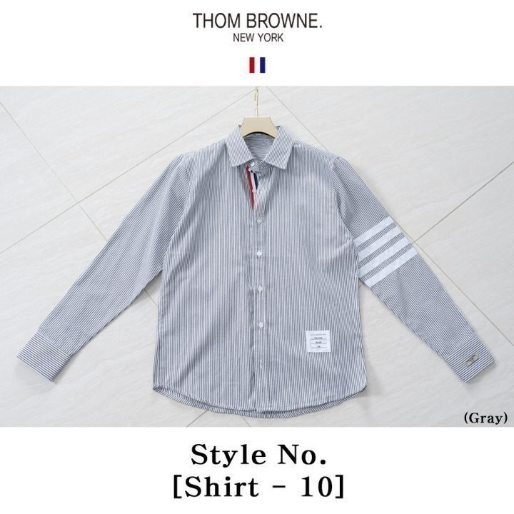 톰브라운 스트라이프 소매 사선. Shirt-10
