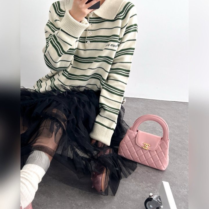 미우미우 코튼 PK폴로셔츠