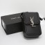 생로랑 YSL 실버 스틸 로고 래더 크로스백