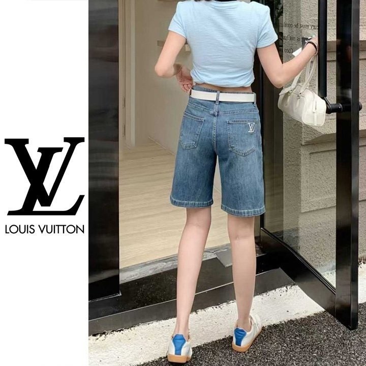 루이비통 LV 젤리 자수 청반바지