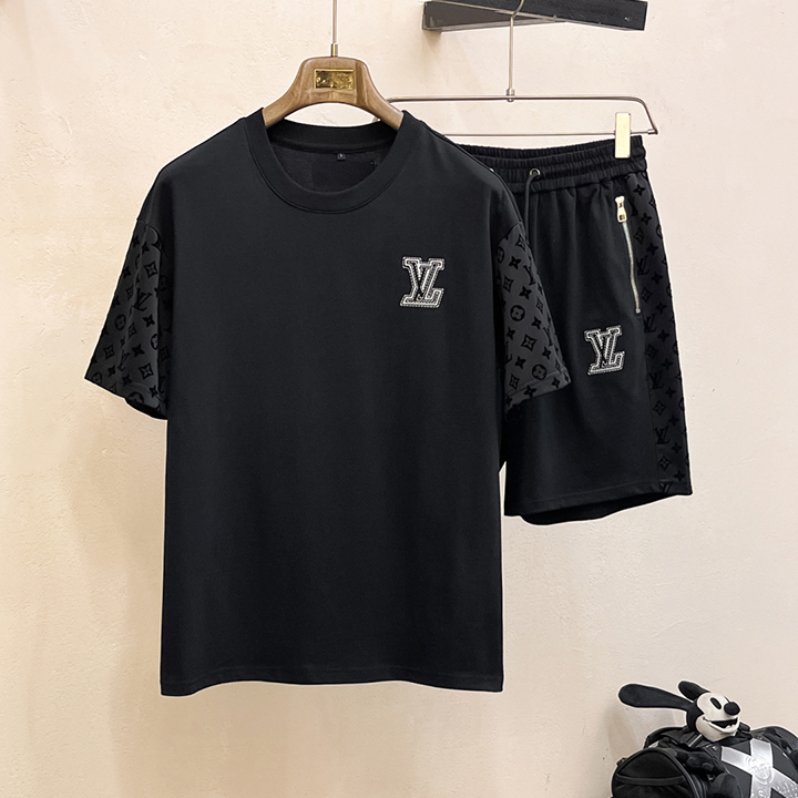 루이비통 LV 봄 여름 탑 클래식 반팔 반바지 세트