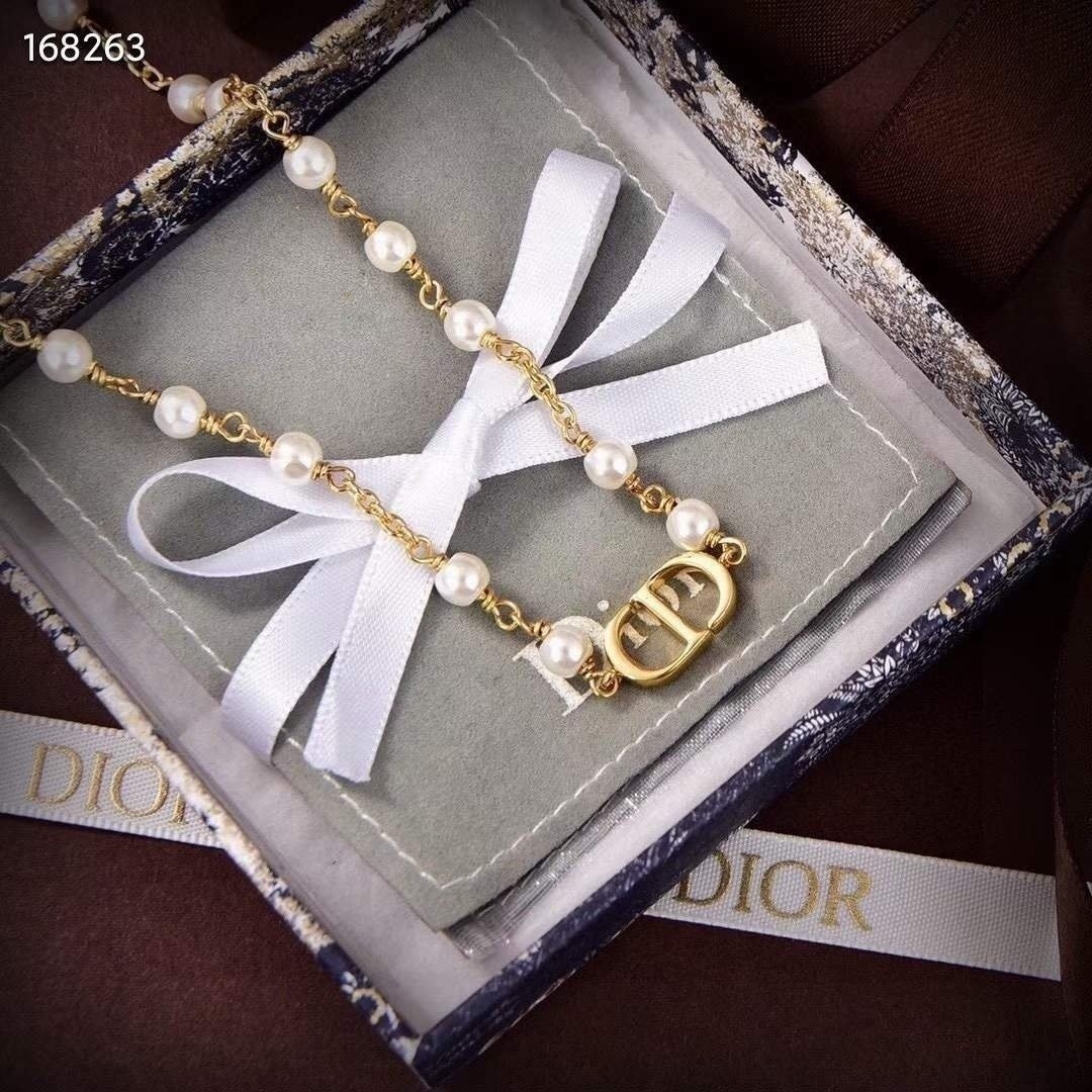 [Dior] 크리스챤디올 진주 cd 목걸이
