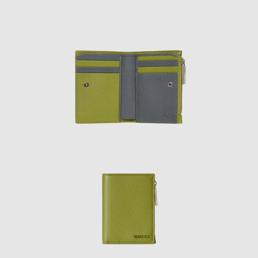 구찌 로고 똑딱이 여밈 레더 동전 지갑 817021